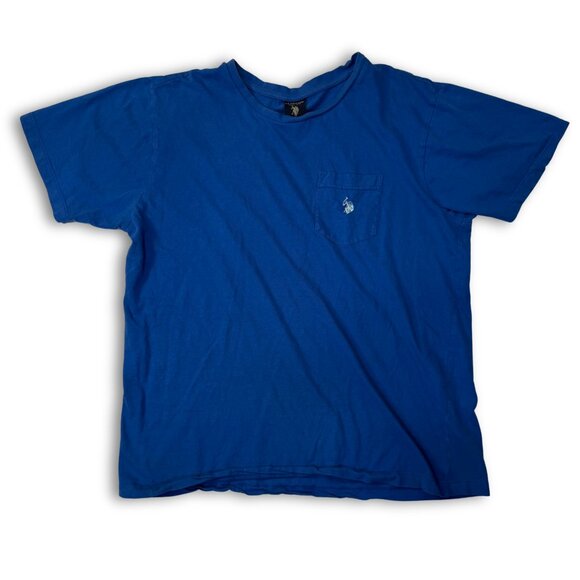 US Polo Assn. Blue Pocket Tee | Men's Small | T-Shirt With Embroidered Pony - Picture 1 of 6